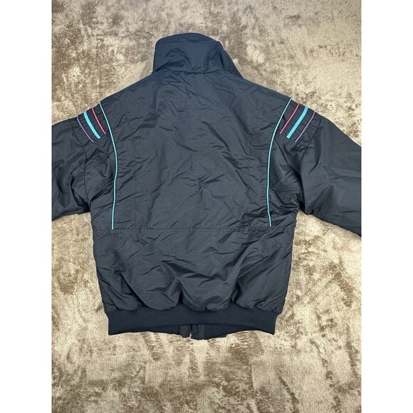 VTG Roffe Ski Snow Jacket Black Aurora 80s 90s USA Womens Medium Size 12 RARE - Picture 4 of 6